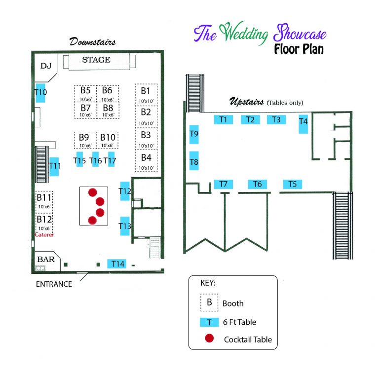 the wedding showcase floor plan