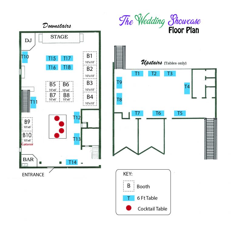 The Wedding Showcase Floor Plan